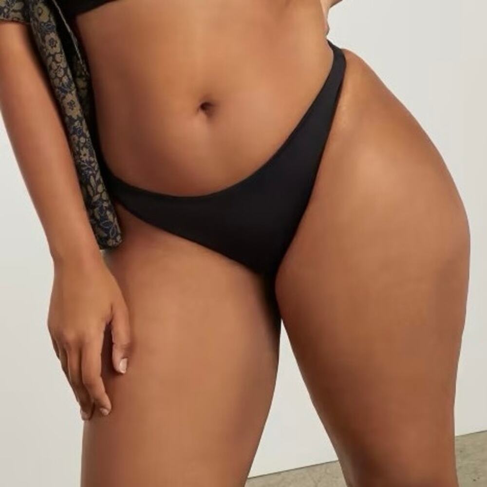 NWT Everlane black The Thigh-High Bikini Bottom